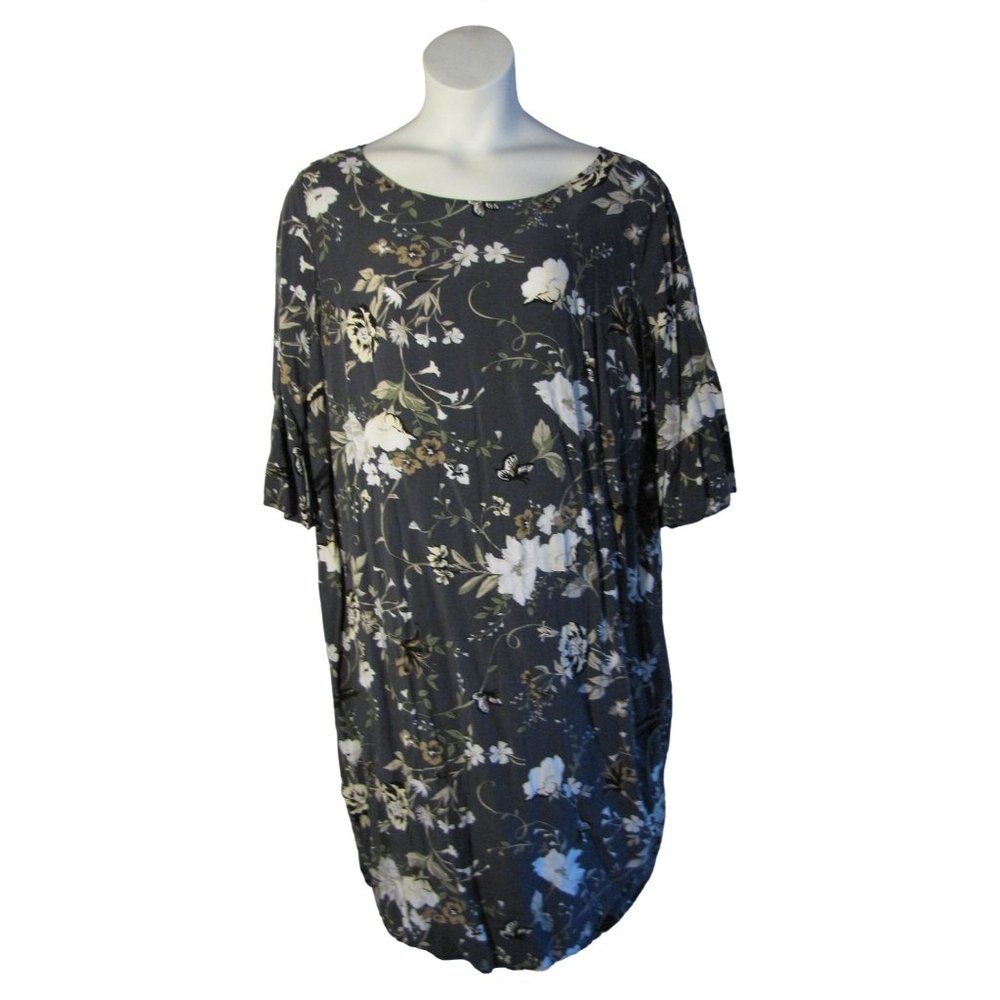 Floral Gray Dress